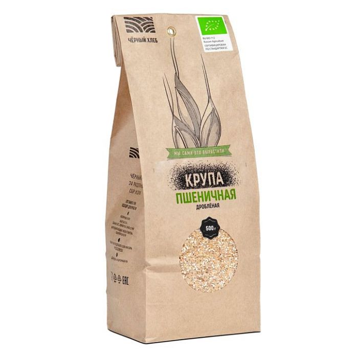 Пшеничная крупа дробленая ОРГАНИК, Чёрный Хлеб