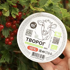 Творог 18%, ОРГАНИК, ферма М2