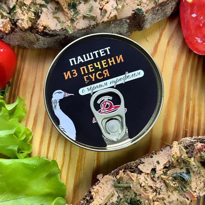 Паштет из гусиной печени с трюфелем, Деликатесофф