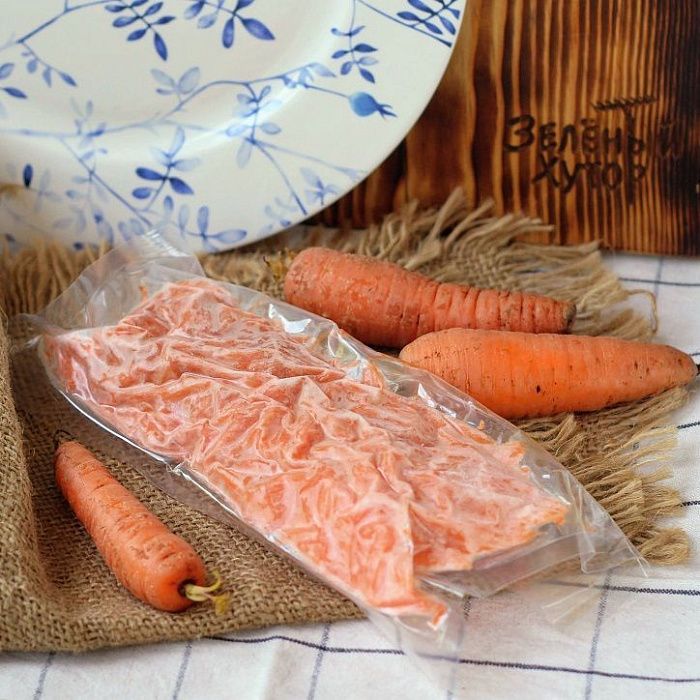 Морковь от Сергея Зверева, тертая, замороженная