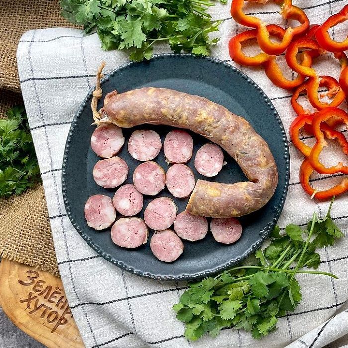 Колбаса домашняя Свинина с говядиной, ферма Стаса Кузьмича