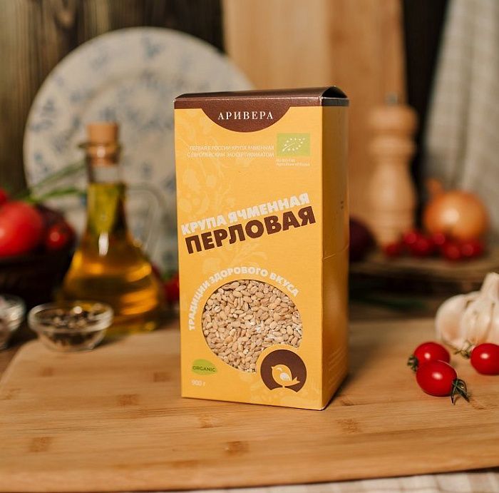 Перловая крупа ОРГАНИК 900гр, Аривера