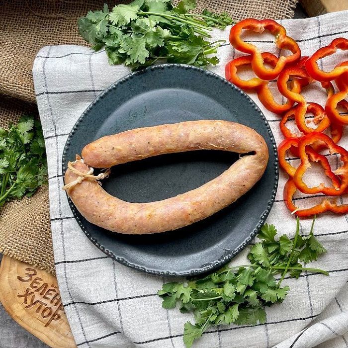 Колбаса домашняя Свинина с цыпленком, ферма Стаса Кузьмича