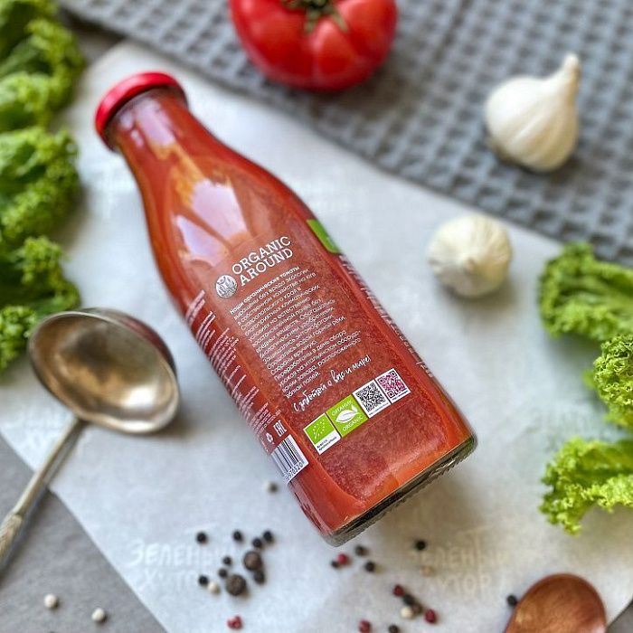 Основа томатная для супов и соусов ORGANIC Around, 0,5 л