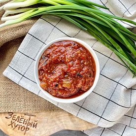 Баклажаны гриль в соусе, ферма Лебедь