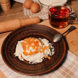 Творожная масса с курагой, ферма Татьяны Кузьмич