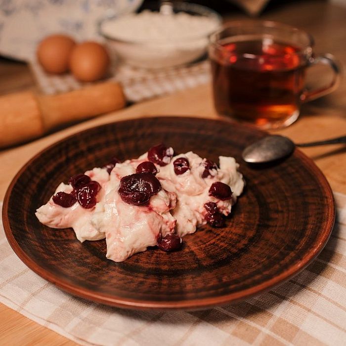 Творожная масса с вишней, ферма Татьяны Кузьмич