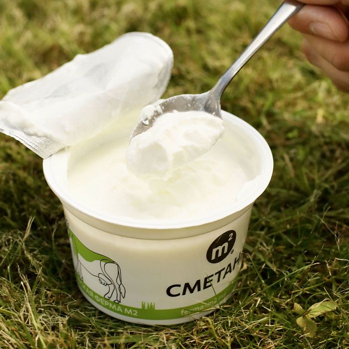 Сметана 15%, ОРГАНИК, ферма М2