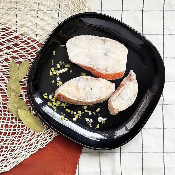 Морской окунь, стейки