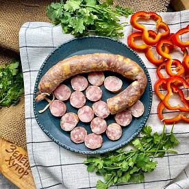 Колбаса домашняя Свиная, ферма Стаса Кузьмича