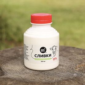 Сливки 15%, ОРГАНИК, ферма М2