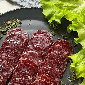 Колбаса Говяжья сырокопченая весовая, ферма М2