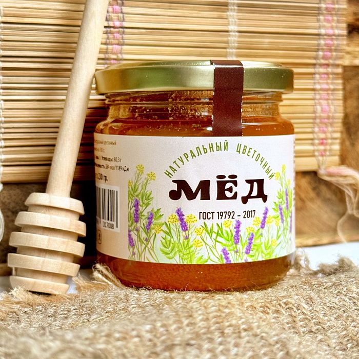 Мед Цветочный ОРГАНИК, пасека Александра Соколова