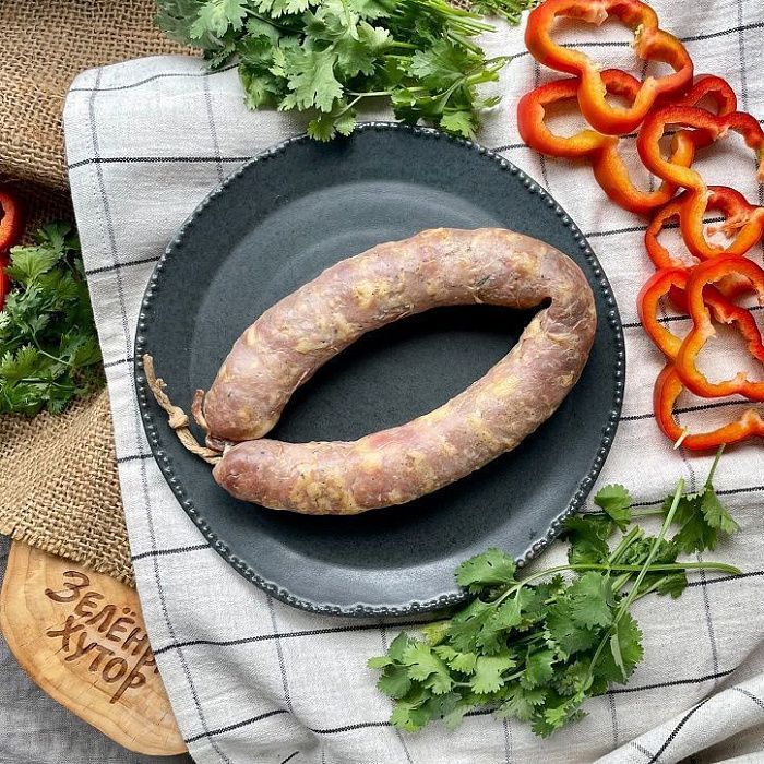 Колбаса домашняя Свиная, ферма Стаса Кузьмича
