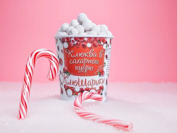 Клюква в сахарной пудре, 250гр