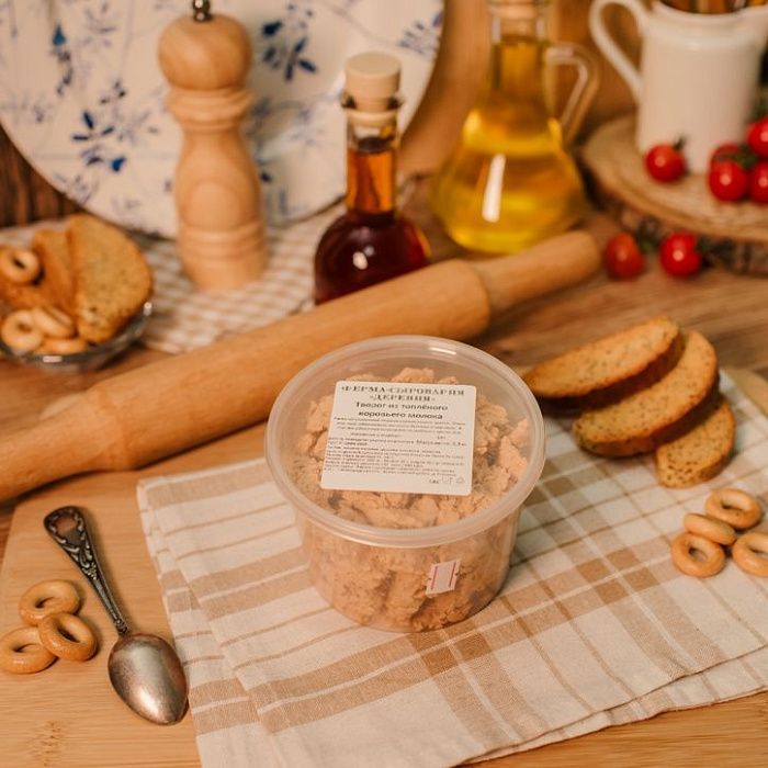 Творог из топленого молока, ферма Сергея Остапова