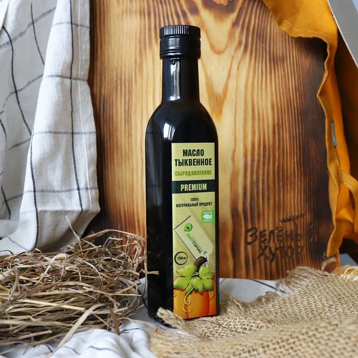 Тыквенное масло сыродавленное, 0,25л, ORGANIC