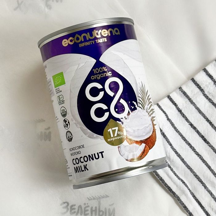 Кокосовое молоко, 17%, 400мл, ORGANIC