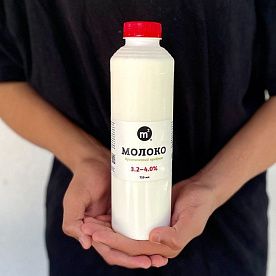 Молоко коровье 3-4%, ОРГАНИК, ферма М2