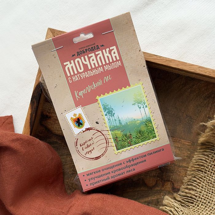 Мочалка с мылом Карельский Лес