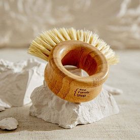 Щетка-кольцо для овощей Бамбук+Сизаль