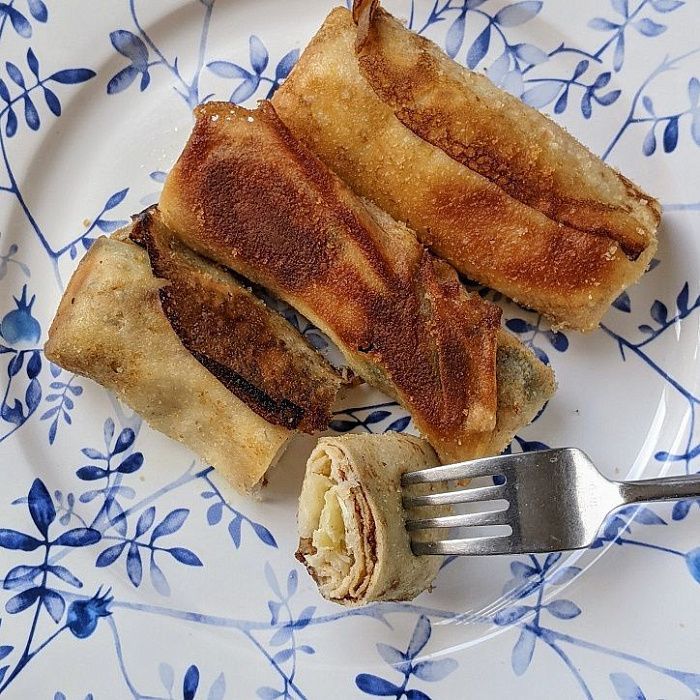 Блинчики с капустой и яйцом, Австралийский Хутор