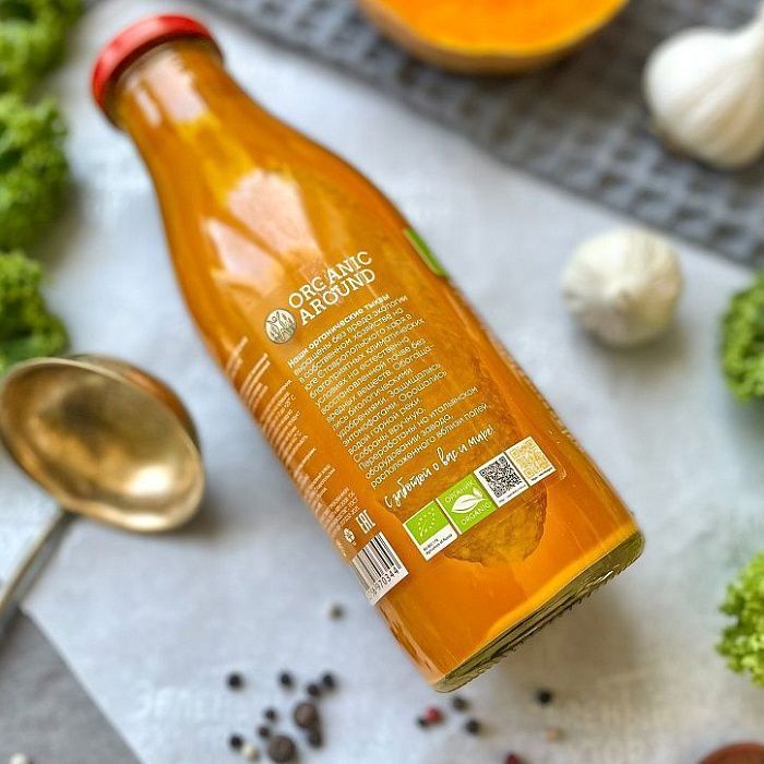 Основа тыквенная для супов и соусов ORGANIC Around, 0,5 л