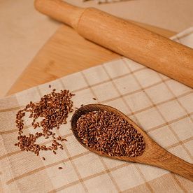 Лен коричневый