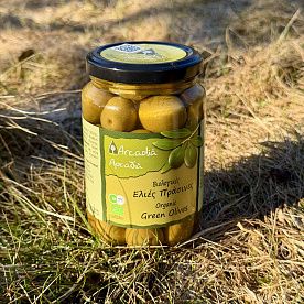 Оливки зеленые Arcadia с косточной, Органик