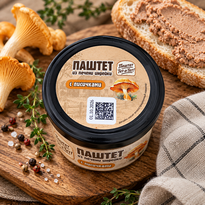 Паштет из индейки с лисичками