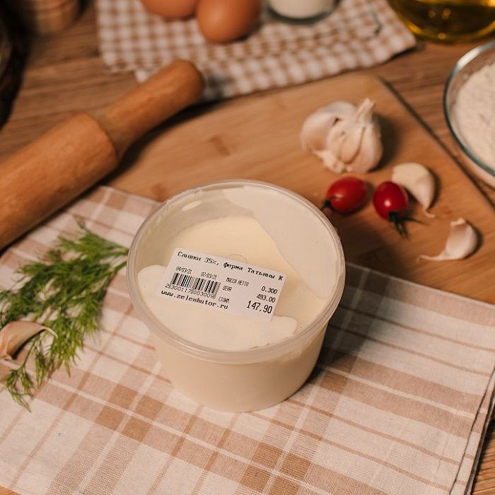 Сливки 35%, ферма Татьяны Кузьмич